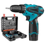 MLD 12V Cordless Screwdriver Drill With Accessories Tool Kit Set Suk-01945 ((Cordless_Kits_01), Multicolour