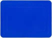 Mars Wellness Rectangular Non Slip Silicone Mat - Anti Slip Large Table Coaster Pad - 9.8" X 7" - Eating Aids, Baking, Crafts, Table, Counter or Any Surface - Blue