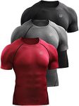 NELEUS Men's 3 Pack Compression Bas