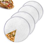 AZKEEGREY 4 Pack Aluminum Pizza Screen, 10 inch Pizza Mesh Trays for Oven Non Stick, Mesh Pizza Tray, Even Heat Distribution,Crispy Bottom