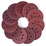 110 Pcs 125 mm Sanding Discs Orbital Sander Discs Hook and Loop Sanding Pads for Random Orbital Sander, 10 x 40 60 80 100 120 150 180 240 320 400 600 Mixed Grits Sanding Discs