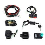 7PCS Electric Start Engine Wiring Harness CDI Coil Wiring Loom For 50/70/90/110/125CC Quad Dirt Bike ATV Go Kart Dune Buggy