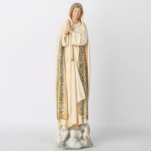 BC Catholic Our Lady of Fatima Statues, Blessed Virgin Mary Figurine for Altar, Holy Mother Madonna 12" H, Religious Gift to Mom, Classical Renaissance Sculpture by Buildclassic