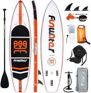 FunWater Stand up Paddle Board Inflatable Paddle Board 11' x 33" x 6" Extra Wide Large Blow up Paddle Board for Adults & Youth of All Skill Levels with Seat, 10L Waterproof Bag