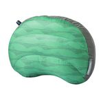 Therm-a-Rest Air Head Down Inflatable Travel Pillow, Large - 12.5 x 18 Inches, Green Mountains