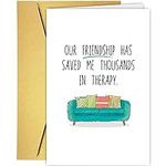 Funny Friendship Card for Him Her, 