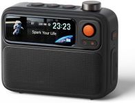 Divoom Flowtoo White Noise Machine with Bluetooth Speaker, Alarm Clock & Calming Screen Display, Bedside Companion for Sleep, Relaxation & Gifting (Black)