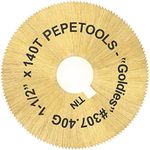 PepeTools JRM2 1.50 inch Large Blade TiN Coated Goldies 307.40G, 0.008" Thick