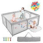 BABY JOY Baby Playpen, 186 x 156 x 