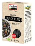 Explore Cuisine Organic Black Bean Spaghetti Pasta, Delicious Low Carb, Plant-based Vegan Pasta, High in Protein, High in Fibre, Gluten Free, Easy to Cook