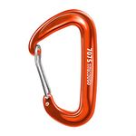 camping carabiner clip heavy duty carabiner for hammock wiregate clip carabiner weights hiking wire large carabiner hammock home gym accessories clips heavy duty utility hammock with leash Orange