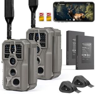 GardePro X66 Pro 2-Pack Cellular Trail Cameras, Live View, Built-in GPS, 7800mAh Battery, Shared Data Plan, On Demand HD Photo & Video, Compatible with Verizon/AT&T/T-Mobile