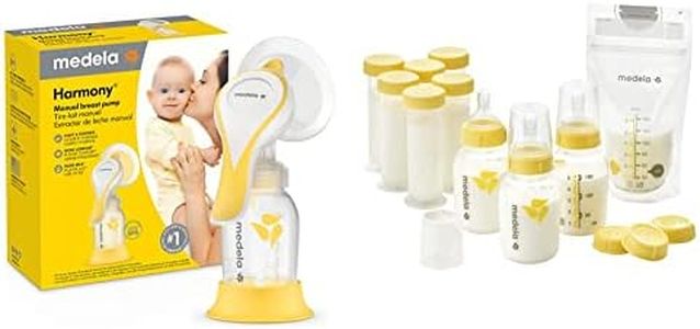 Medela New Harmony Manual Breast Pump and Breastfeeding Gift Set Bundle