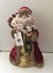 30cm Tree Top Santa or Free Standing Christmas Decoration - Red