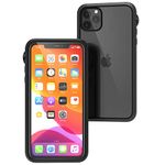 Catalyst - Case For iPhone 11 Pro Max Case with Clear Back, Heavy Duty 10ft Drop Proof, Truss Cushioning System, Rotating Mute Switch Toggle, Compatible with Wireless Charging, Lanyard - Black