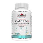 SWISSLIFE FOREVER Pack of 1 Calcium Magnesium & Zinc (120 Veg) Tablets with Vitamin D3 | Calcium Supplement For Women and Men | For Bone Health & Joint