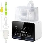 9-in-1 Baby Bottle Warmer, Double Bottle Sterilizer with LCD Warmer Display, Fast Baby Food Heating & Defrost, BPA-Free, Accurate Temperature Control for Breastmilk or Formula Warmer