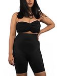 BUTTCHIQUE Shorty Core Tightening & Thigh Sculpting (3XL Plus Size, Black Colour) Shapewear for Natural Contour, Compression, Butt-Lift & Back Support