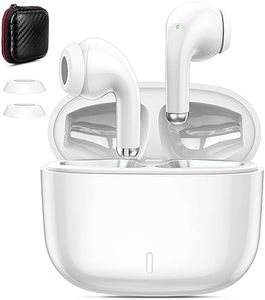 Ecouteurs Bluetooth sans Fil pour iPhone 16 15 Pro Max,Casque Bluetooth sans Fil 5.3 HiFi Stéréo Mic Oreillette Bluetooth sans Fil à Contrôle Tactile USB-C Charge Rapide pour Samsung S24 A15 Pixel 8a