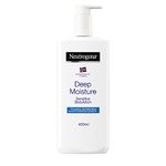 Neutrogena Deep Moisture Bodylotion Sensitive, Norwegische Formel, Körpercreme parfümrei, Trockene und sensible Haut, (3x 400ml)