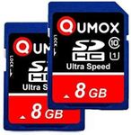 QUMOX 8GB Class 10 UHS-I (U1) 2pcs Pack