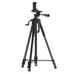 Amazon Basics 67 Inch (170CM) Tripod for DSLR, Camera | Operating Height: 5.57 Feet| Maximum Load Capacity up to 5kg | Portable Lightweight Aluminum Tripod 360 Degree Ball Head | Carry Bag (Black)