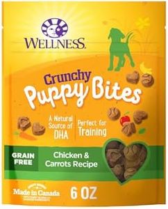 Wellness Puppy Treats, Natural, Training Treat, Grain Free, Crunchy Chicken & Carrot (6 Ounce Bag)