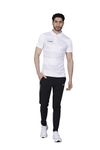 VATS Sports Men's Sub. Maybatch T-Shirt Regular Fit (Large, White)