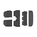 GFX Rubber Car Floor Mats (After-Market) Premium Life Long Foot Compatible With Carens 2022 Onwards, Black)