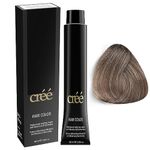 Cree Professional Permanent Hair Color, 100ml - 3.4 fl.oz. (Intense Ash Light Blond 8.11)