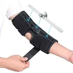 Cubital Tunnel Syndrome Elbow Brace, Ulnar Nerve Entrapment Splint, Elbow Immobilizer for Night Sleeping and Day Working, 4 Angles Adjustable, Fit Women & Men, Right & Left Arm - L