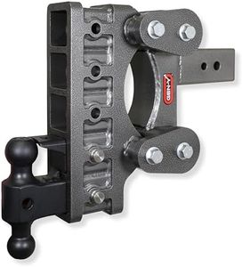 GEN-Y Hitch Heavy Duty Tow Hitch for 3" Receiver - 9" Drop/Rise with 5 Adjustable Positions, Includes Dual Ball Mount, Pintle Lock and Pins, 32,000 lbs Towing Capacity, 3,500 lbs Tongue Weight