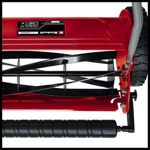 Einhell Hand Push Lawnmower – 40cm Manual Mower, 27L Grass Box, 4 Heights