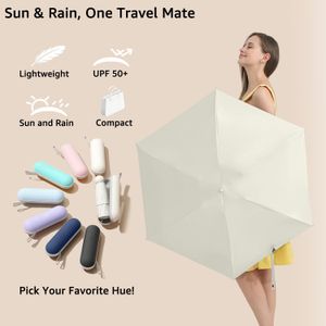 BAODINI Mini UV Travel Umbrella – Compact Lightweight Sun Protection