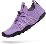 Mishansha Water Shoes for Women Men Barefoot Beach Shoe Quick Dry Aqua Swim Socks for Surfing Yoga Size 8.5 Women/ 7 Men Light Purple