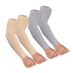 Jimmox Arm Sleeves for Men & Women, Sun Protection & UV Compression Hand Sleeves for Cycling, Running, Outdoor Sports & Activities, Hand Cover for Bike Riding