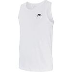 Nike Club Embro Tank Top White Black M White