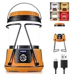EverBrite LED Camping Lantern, 800 Lumen Stepless Dimming Tent Lights with Cold&Warm Options, USB-C Rechargeable Lanterns with Bracket for Power Outages, Hurricane, Emergency, Fishing, Home and More