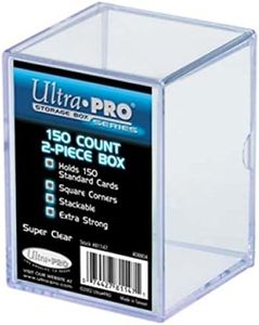 Ultra Pro 81147 2-Piece 150 Count Clear Card Storage Box