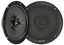 KICKER 51KSC6704 Coaxial Speaker System, 2-Way Design, One (1) Pair, 6.75" (165mm) Polypropylene Woofer/Midrange, 3/4" (20mm) Silk-Dome Tweeters, 100 Watts RMS, 200 Watts Peak