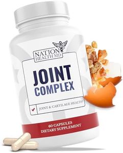 NATION HEALTH MD Joint Support Complex - Move Free with Advanced Joint Supplements for Men & Women - Turmeric, NEM, Boswellia & Collagen - Triple Strength Supplement for Bone Health & Joint Flex