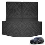 Karpal Cargo Liners Compatible with 2020-2023 Ford Explorer 6 & 7 Seats Cargo Liner TPE All Weather Truck Liners 3D Custom Fit Truck Mats(Trunk Mat with Backrest Mat)