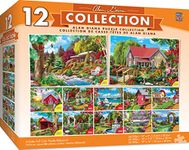 MasterPieces Alan Giana 12-Pack Bundle Jigsaw Puzzles, 31865, Assorted