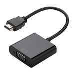 Microware HDMI to VGA Cable Adapter Converter Male To Female cable With Built-in Chipset and up to 1080p Connector