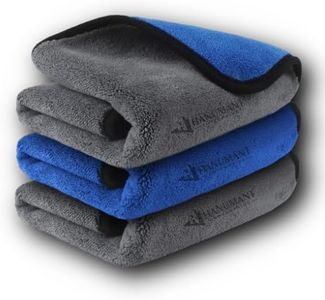 H HANUMANT ENTERPRISE 3 PCS Premium Microfiber Towels for Cars Wash Drying 800GSM Thick Plush Cleaning Cloth Auto Detailing Super Absorbent for Interior & Exterior Lint Free, Streak Free, 40X40 cm