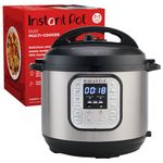 Instant Pot 321 6 Litre, Stainless Steel 7-in-1 Electric Pressure Cooker, Outer Lid, Slow Cooker, Rice Cooker, Steamer, Saute, Yogurt Maker, And Warmer, 6 Litre, Silver