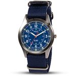 Infantry Mens Analogue Wrist Watch Casual Military Watches for Men Outdoor Sport Wristwatch Field Tactical Work Army Glow in The Dark Ultra Thin Blue NATO Strap