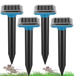 Mole Fly Catcher,Solar Repellent for Moles,Sonic Mole Deterrent Devices,Ultrasonic Repellent for Gopherfor Outdoor Lawn Garden Yards Get Rid of Gophers,Mouse, Mole,Rats, Voles,Snakes and Rodents