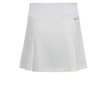 adidas Girl's Club Tennis Pleated Skirt, White, 7-8 Years