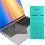 Kuzy Tinted Premium MacBook Pro 14 inch Keyboard Cover M4 16 inch 2024 2023 M3 M2 M1 Pro Max - MacBook Air 15 inch Keyboard Cover 13 inch - A3401 A3403 A3114 A3113 A2992 A2991 US Layout TPU, Tinted